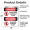 Signmission 24 in Height, 18 in Width, Vinyl Decal, Rectangle, Bilingual OS-2PACK-DS-D-1824-VS-1145 - alternate 5